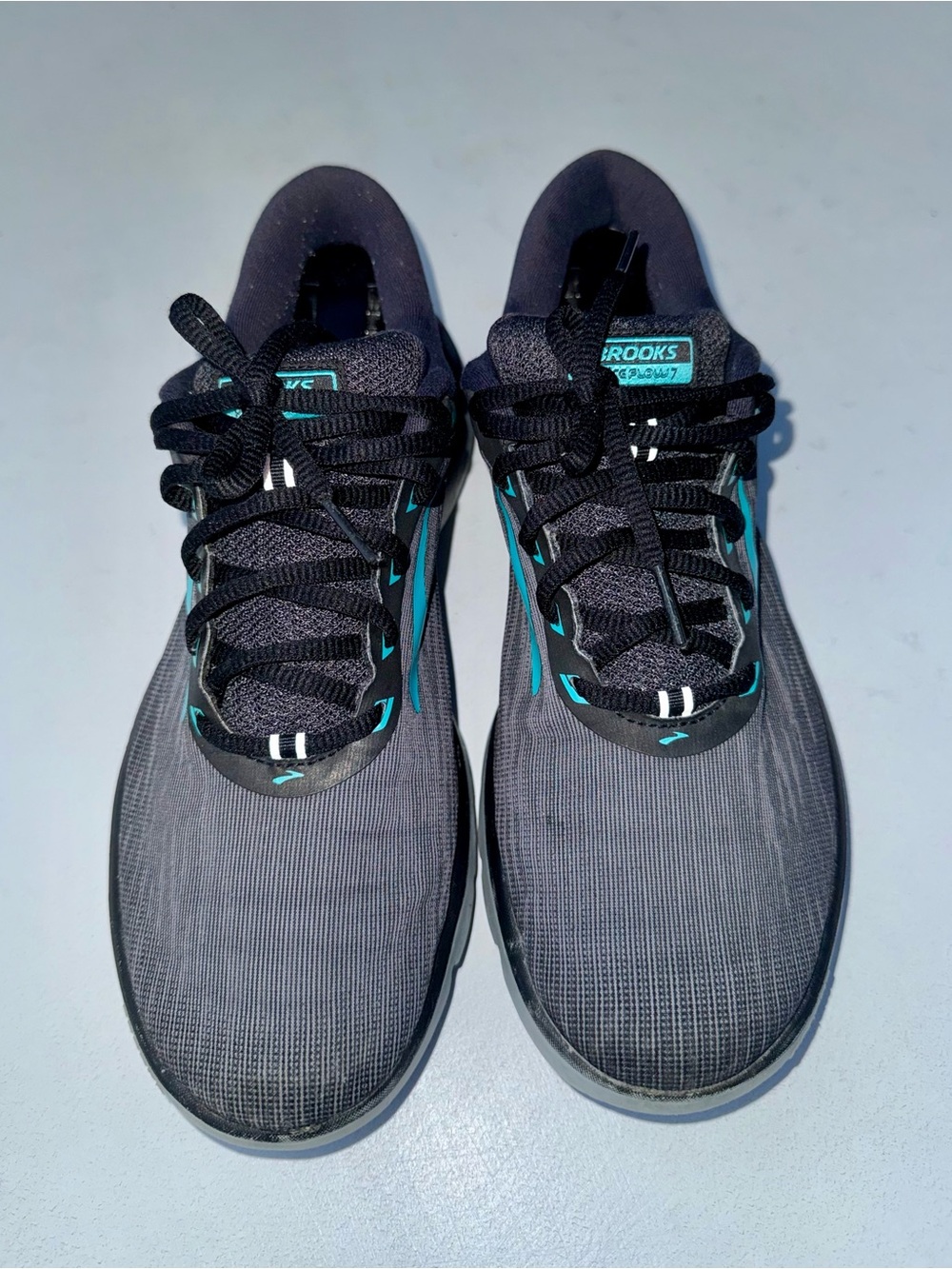 🎒Brooks Pure Flow 7 Women's Running Shoes – Gray/Black/Teal Size 11